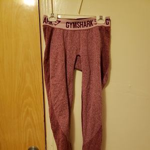 Gymshark Flex leggings dark ruby marl